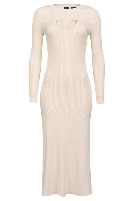 MANRESA ABITO COSTINA CREPE PARCHMENT BEIGE 5