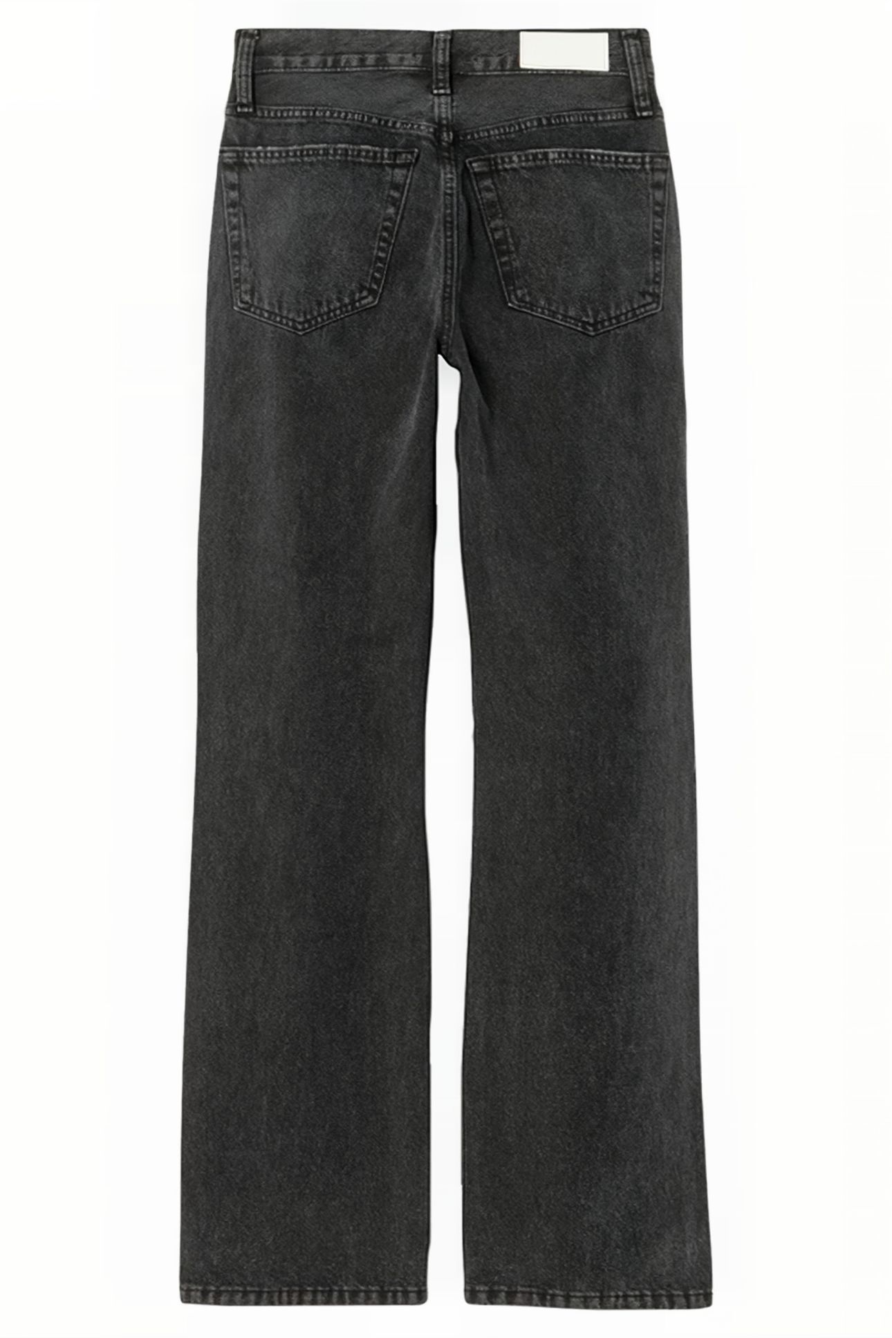 90S HIGH RISE LOOSE WASHED BLK WITH RIP 2