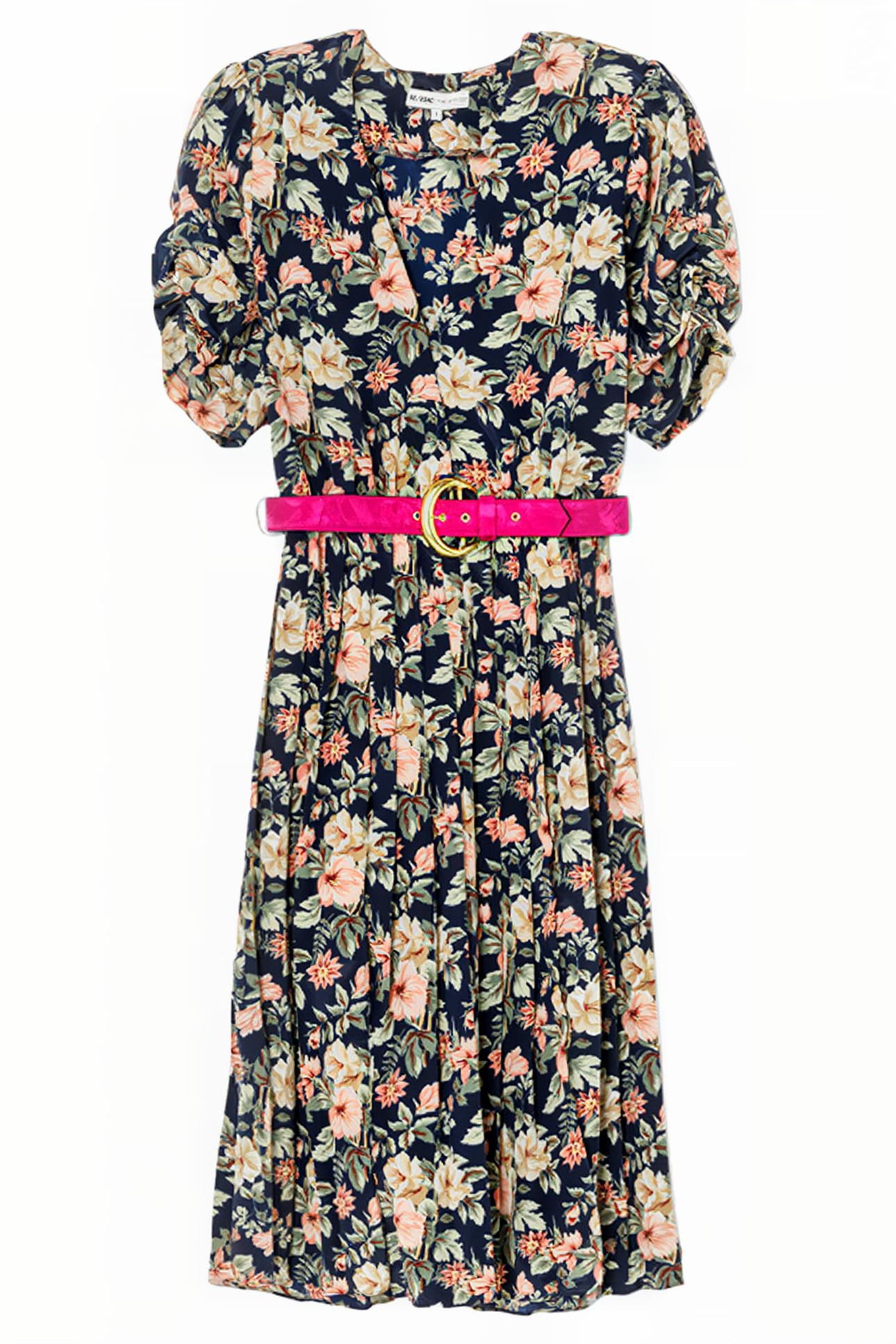 FRONT SLIT DRESS W/ BELT ASSORTED 1
