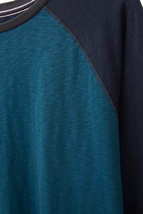 ROBBIE RAGLAN T-SHIRT MID TEAL 3