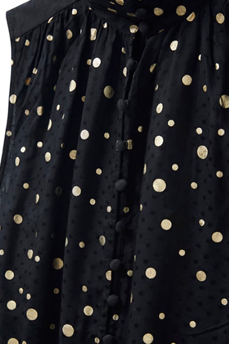 MIRRIE SLEEVELESS MIX TOP BLACK PRINT 3