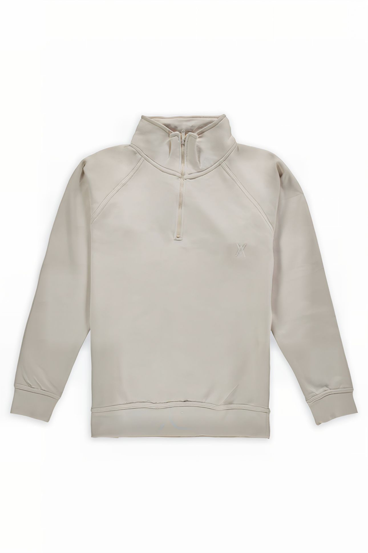 TON SUR TON LOGO ZIPPER VEST SAND 1