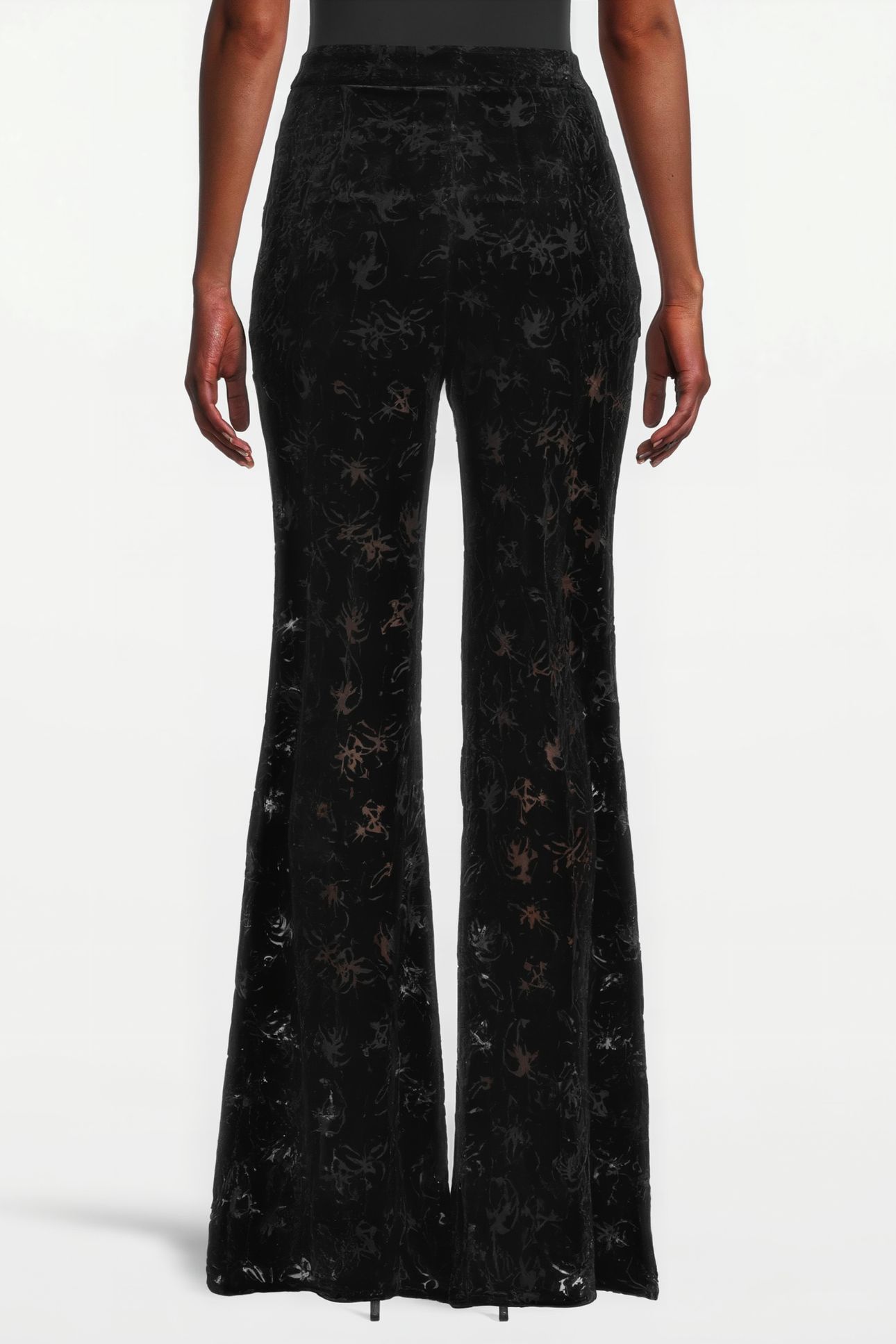 WOMEN‘S VELVET DEVORÉE PANTS BLACK 099 2
