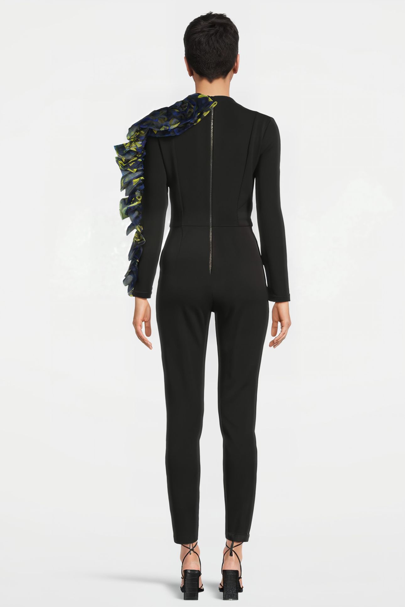 WOMEN‘S SIDE VOLANT OVERALL BLACK 2