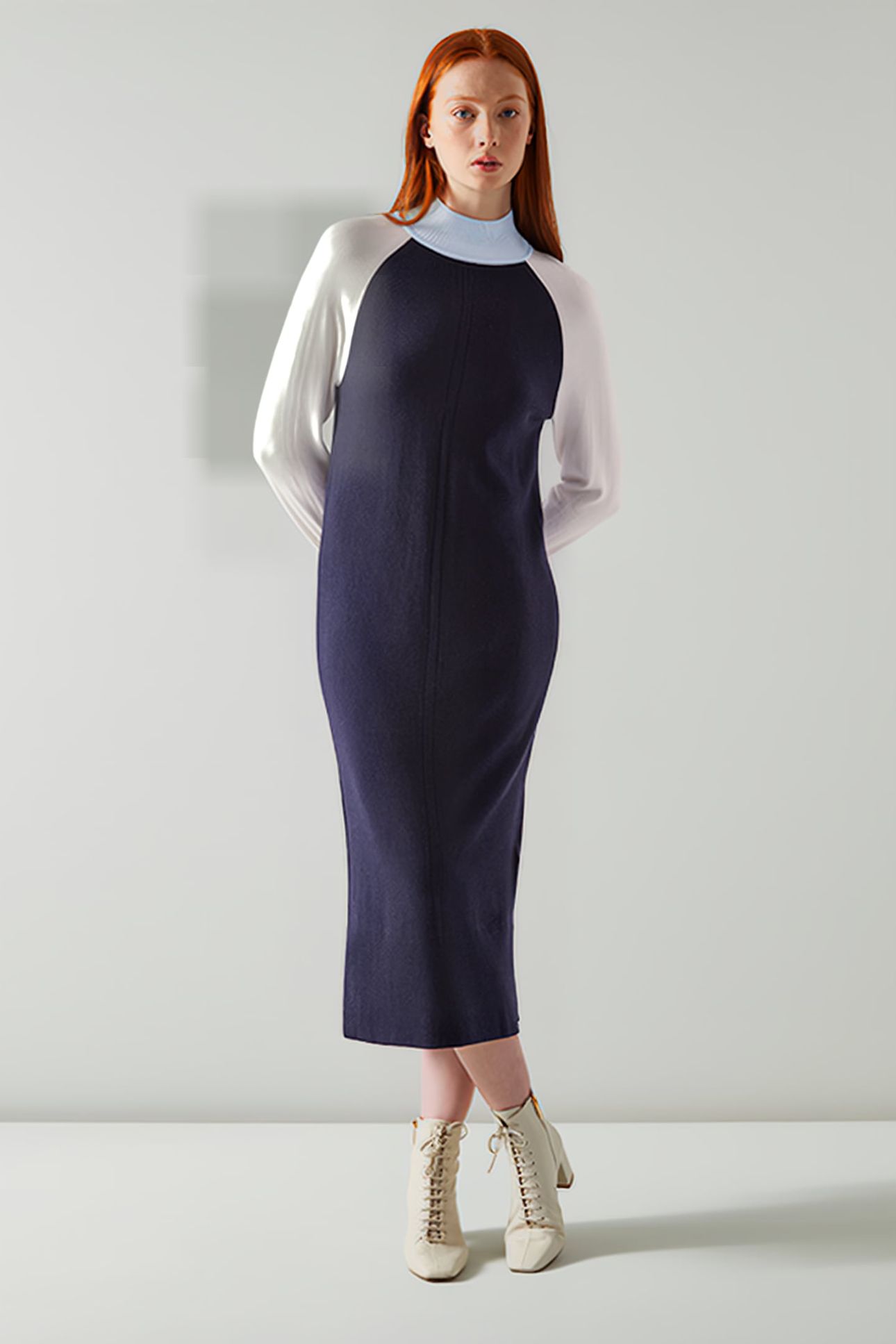 BERGEN MIDI DRESS BLUE MULTICOLOR 1