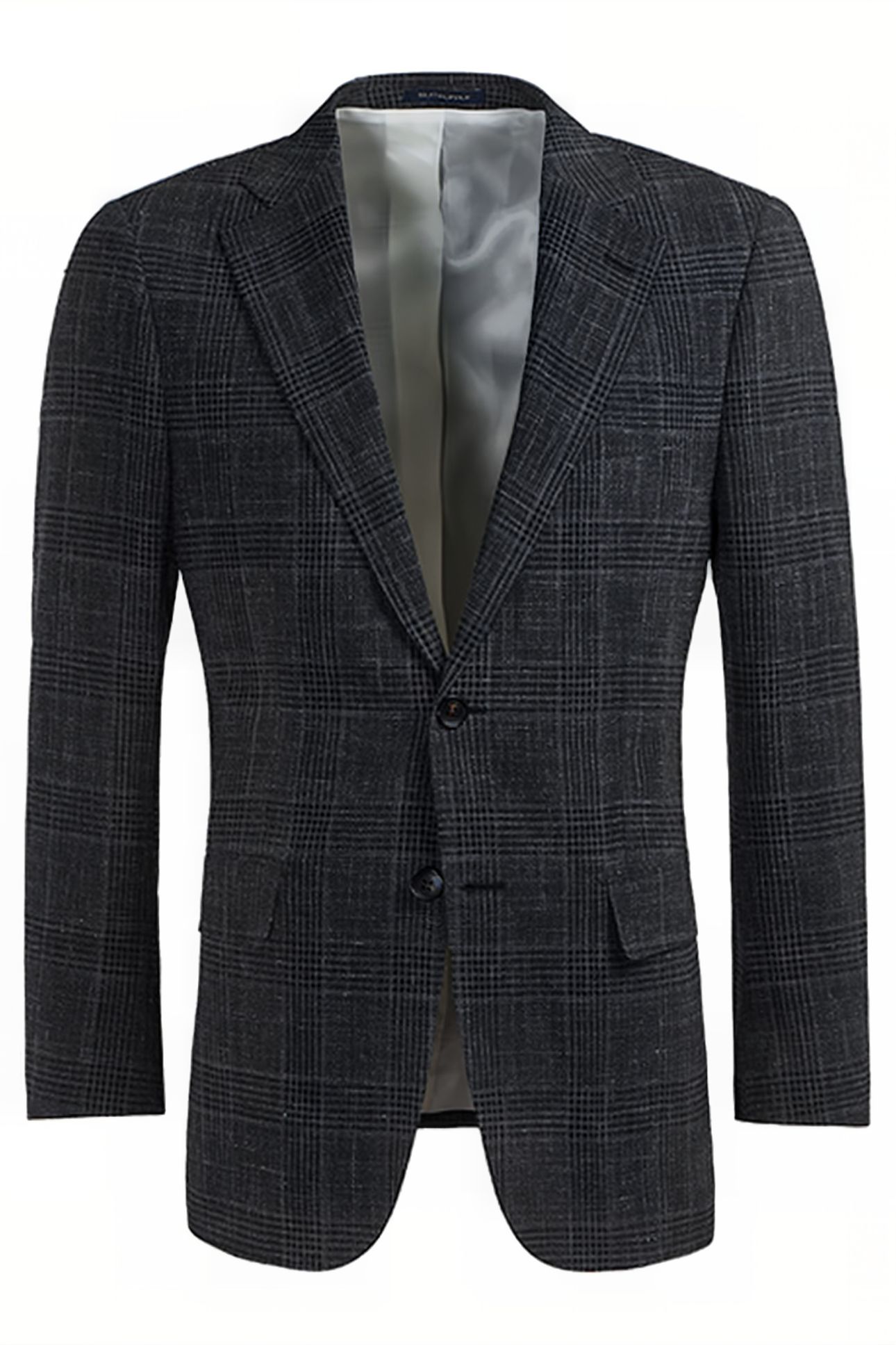 MID GREY CHECKED LAZIO SUIT 7