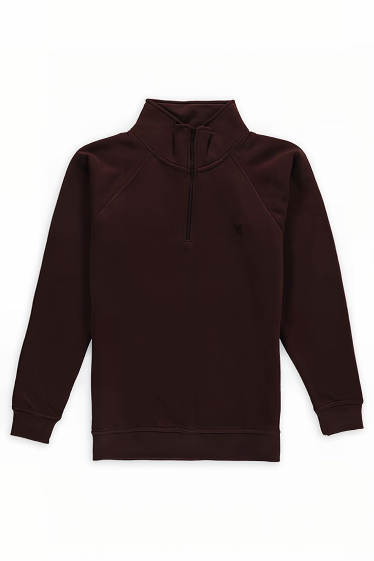 TON SUR TON LOGO ZIPPER VEST BROWN 1