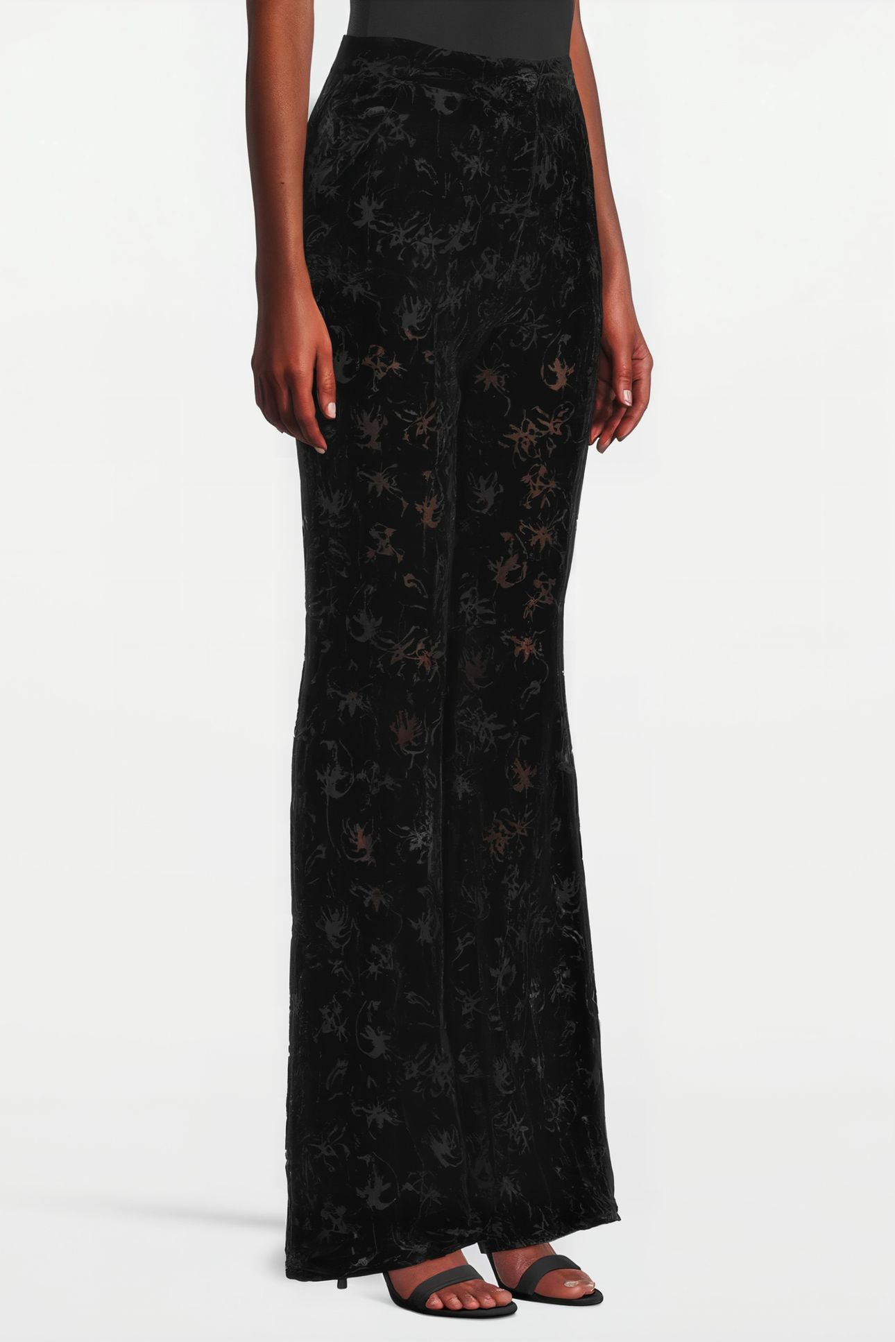 WOMEN‘S VELVET DEVORÉE PANTS BLACK 099 3