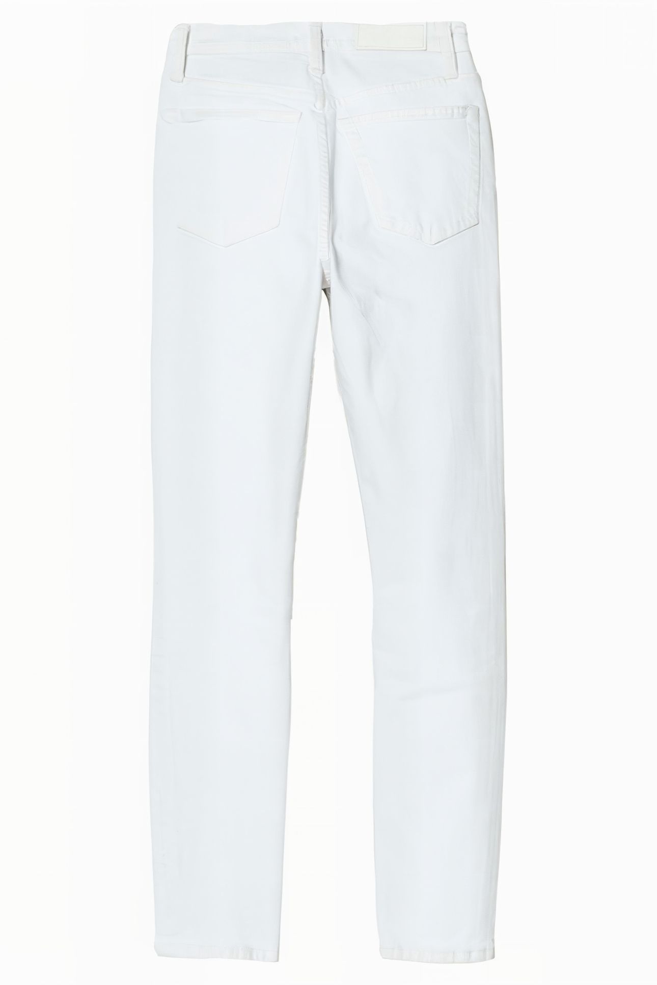 90S HIGH RISE ANKLE CROP WHITE DESTROYED 2