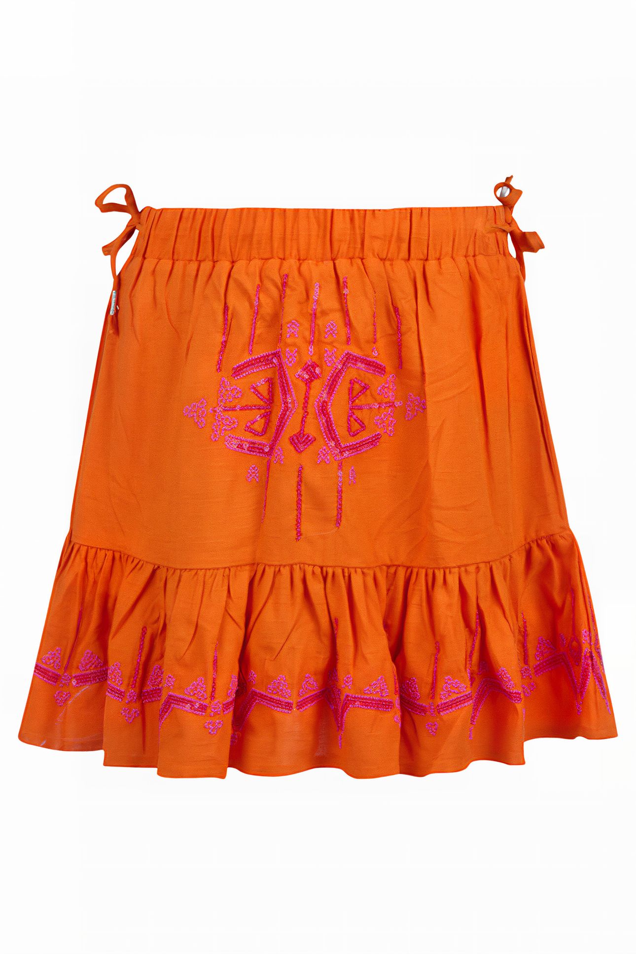 GA- ETHNIC SKIRT JILL&MITCH BY SHOEBY ORANGE 1
