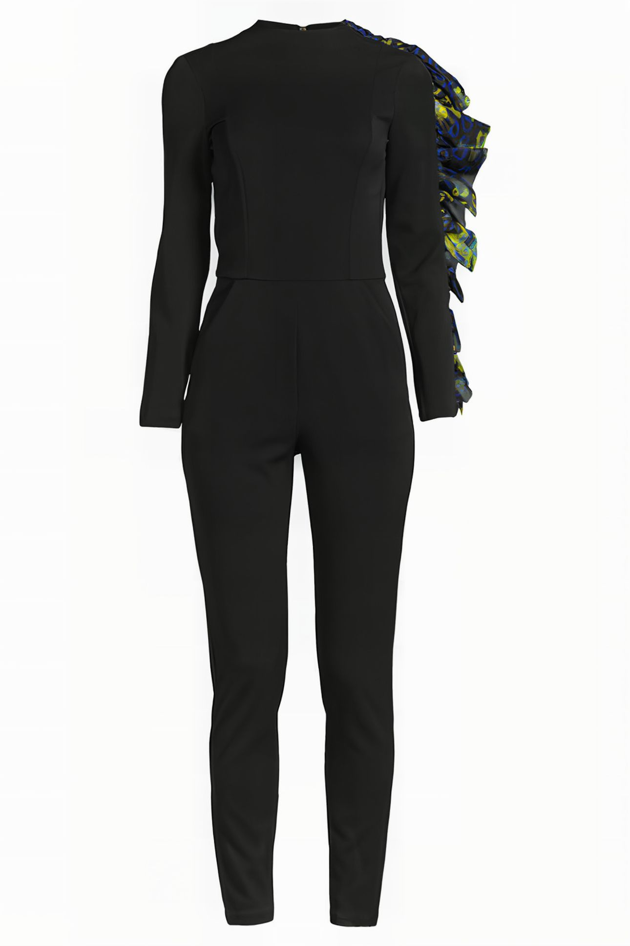 WOMEN‘S SIDE VOLANT OVERALL BLACK 3