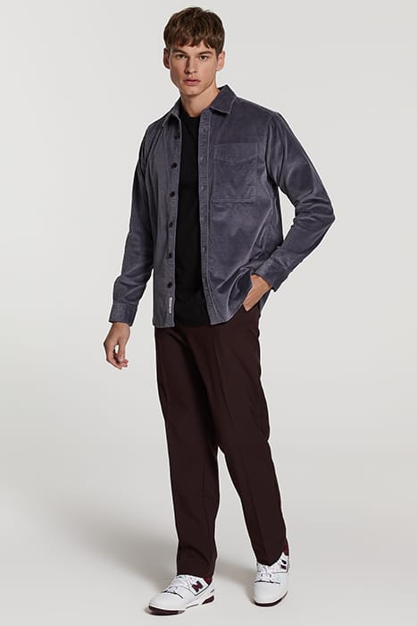MEN CORDUROY SHIRT DAVE DARK SKY GREY 4
