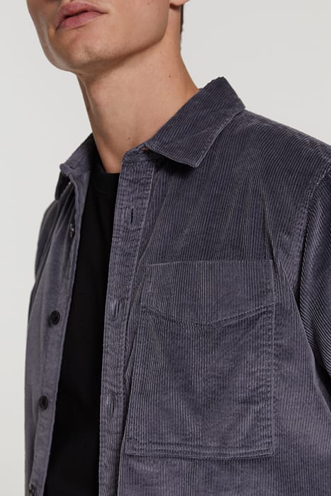 MEN CORDUROY SHIRT DAVE DARK SKY GREY 6