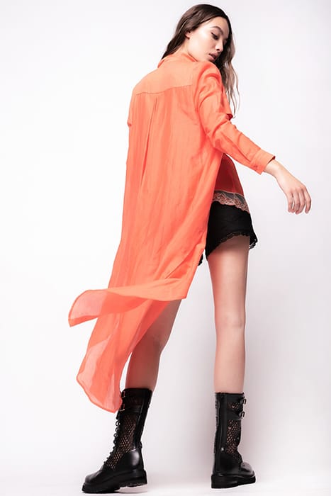 ALOE 2 CAMICIA VOILE DI COTONE ORANGE-FIESTA 2