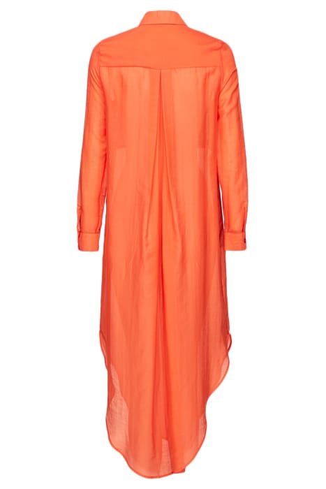 ALOE 2 CAMICIA VOILE DI COTONE ORANGE-FIESTA 4