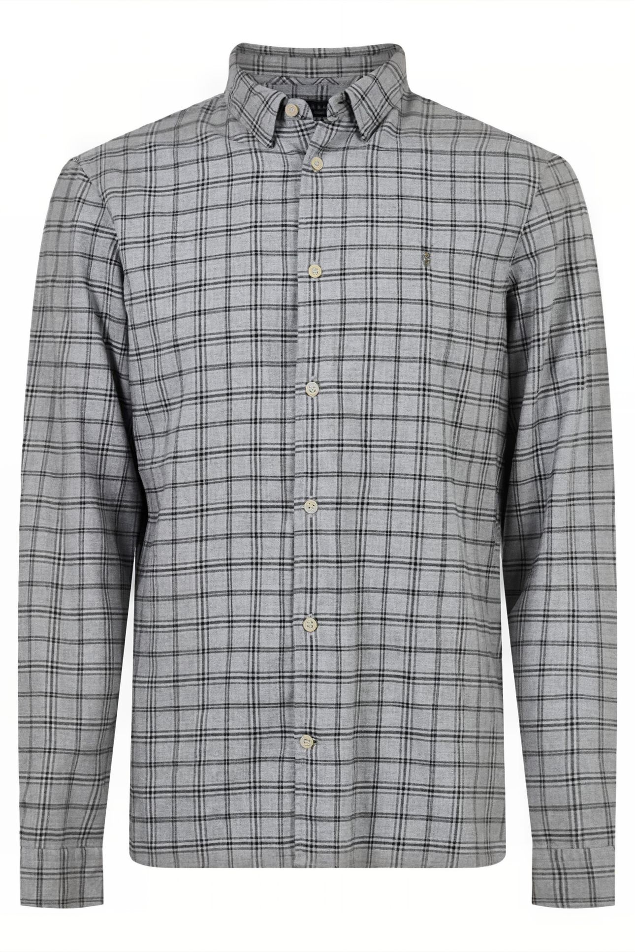 TOLLAND LS SHIRT GREY MARL 6