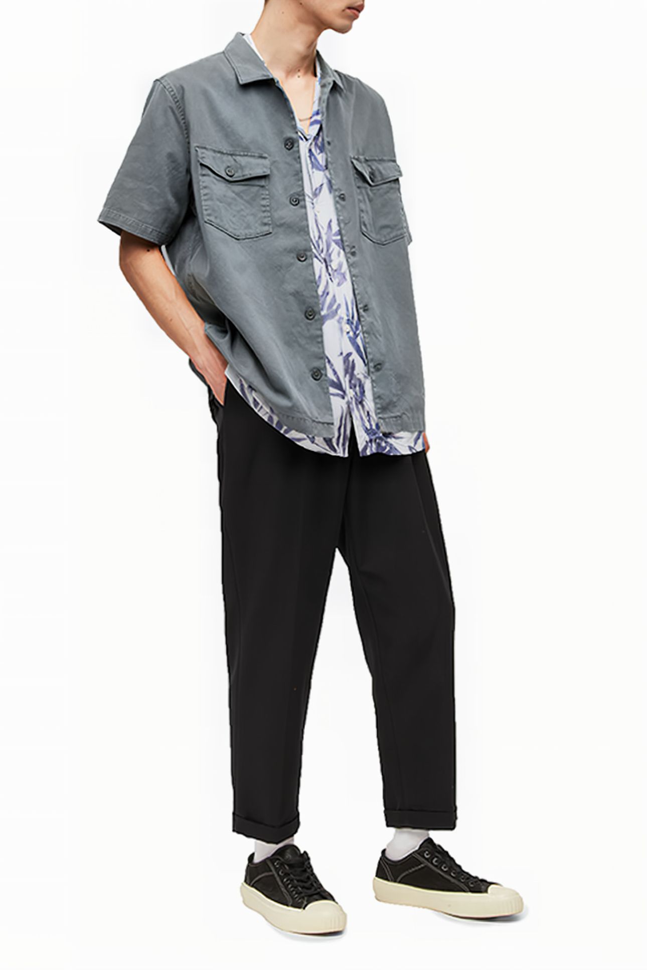 SPOTTER SS SHIRT ASTER BLUE 3