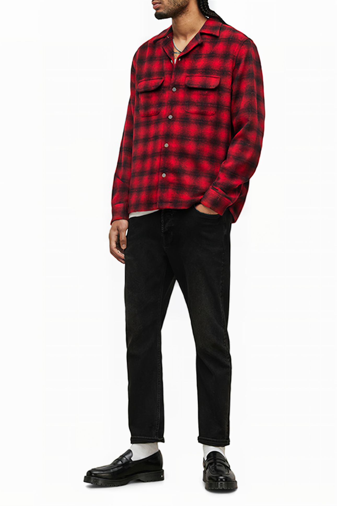 BEYOND LS SHIRT SOUR BERRY RED 3