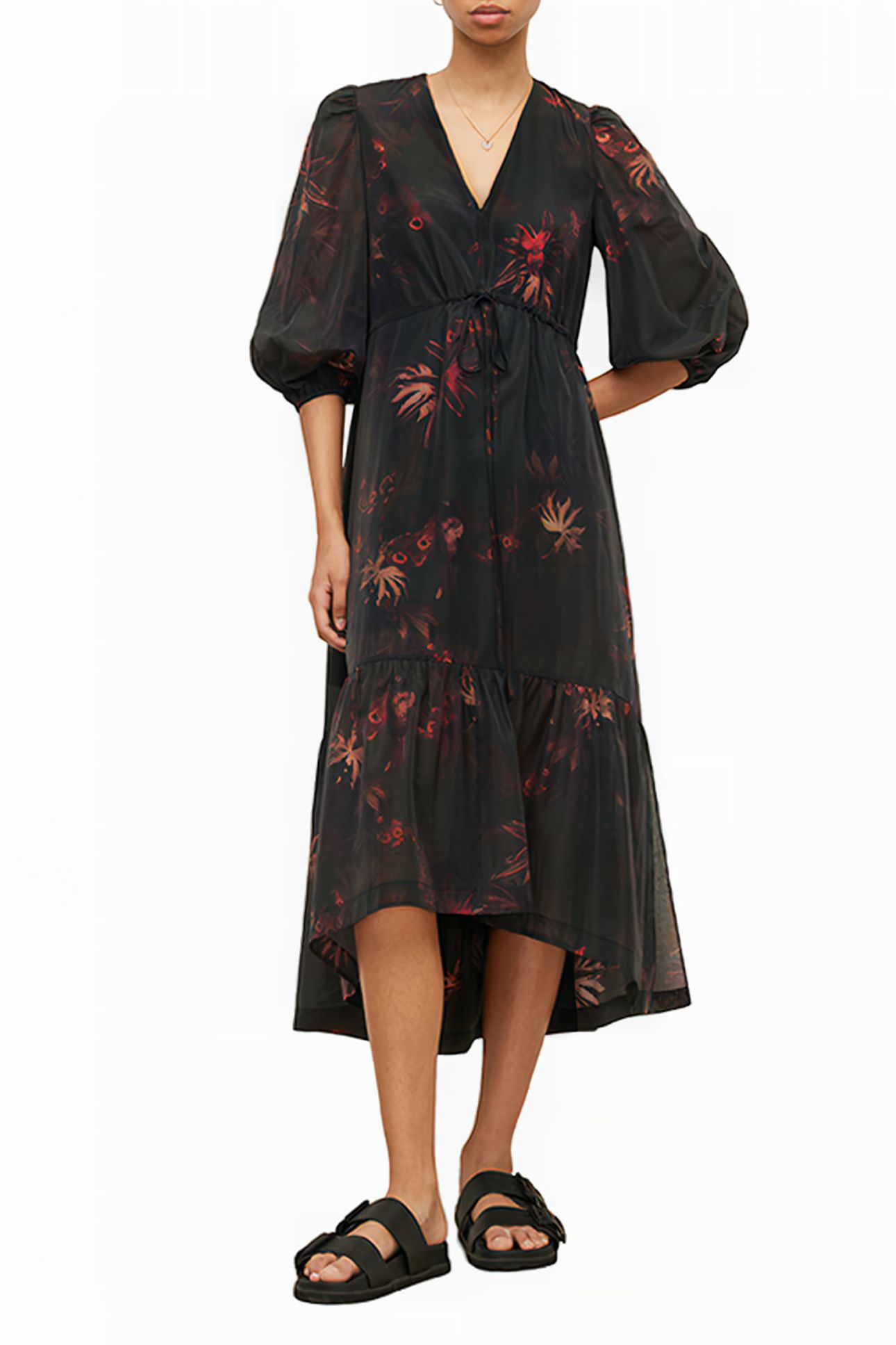 ROSI NILA DRESS DARK KHAKI GREEN 3