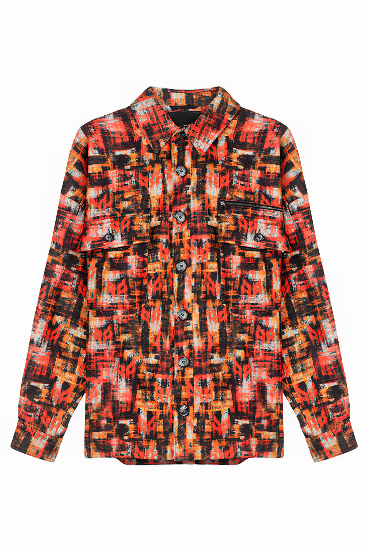 PRINTED SHIRT JACKET CHECK PRINT 4