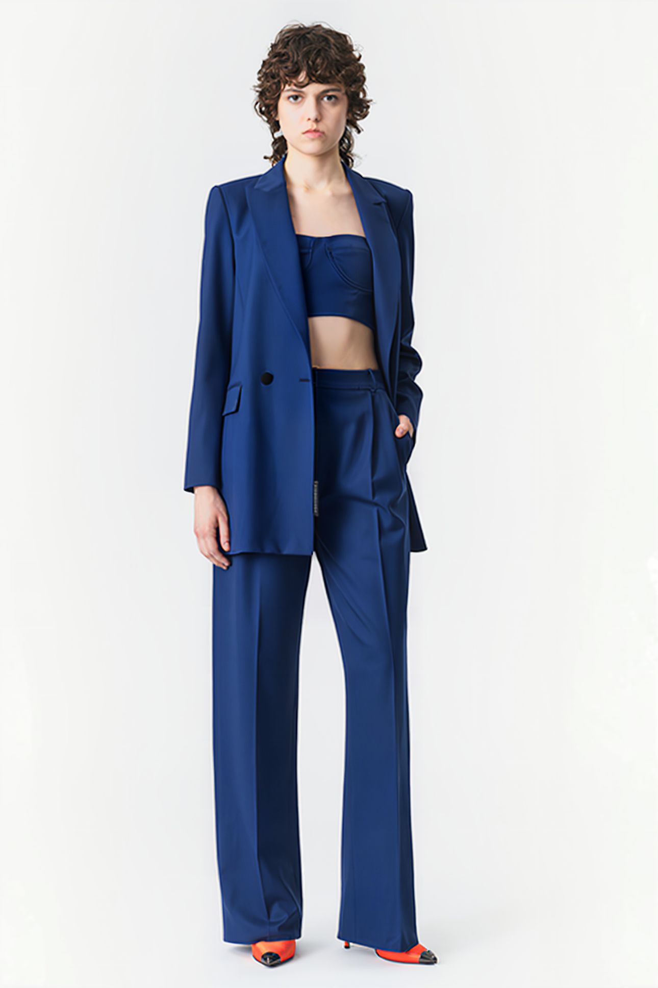 CROPPED BUSTIER TOP TWILIGHT BLUE 2