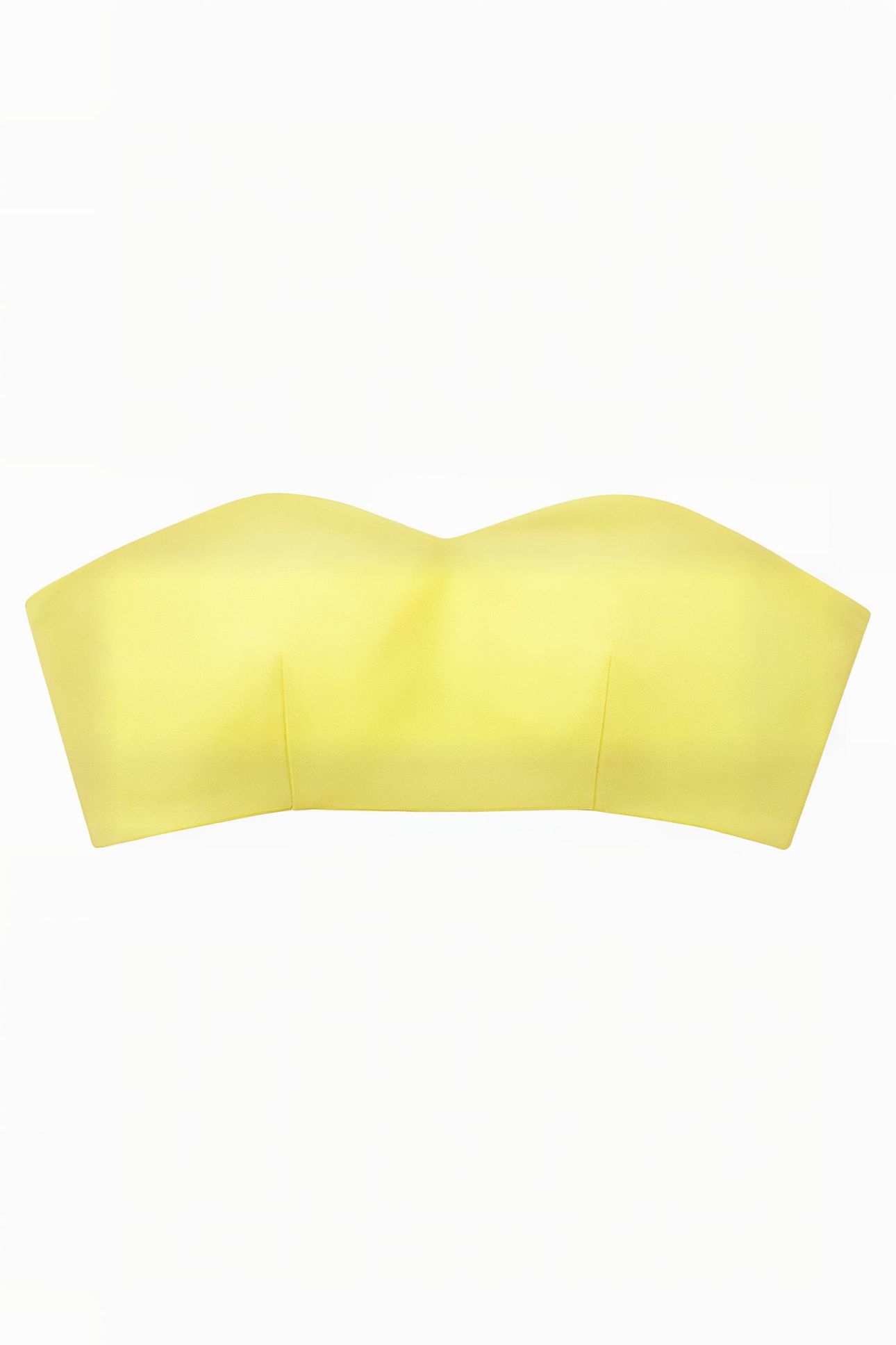 STRAPLESS BUSTIER TOP CANARY YELLOW 2