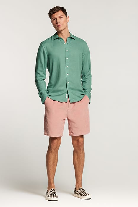 LUCAS LINEN SHIRT DEEP GRASS GREEN 4