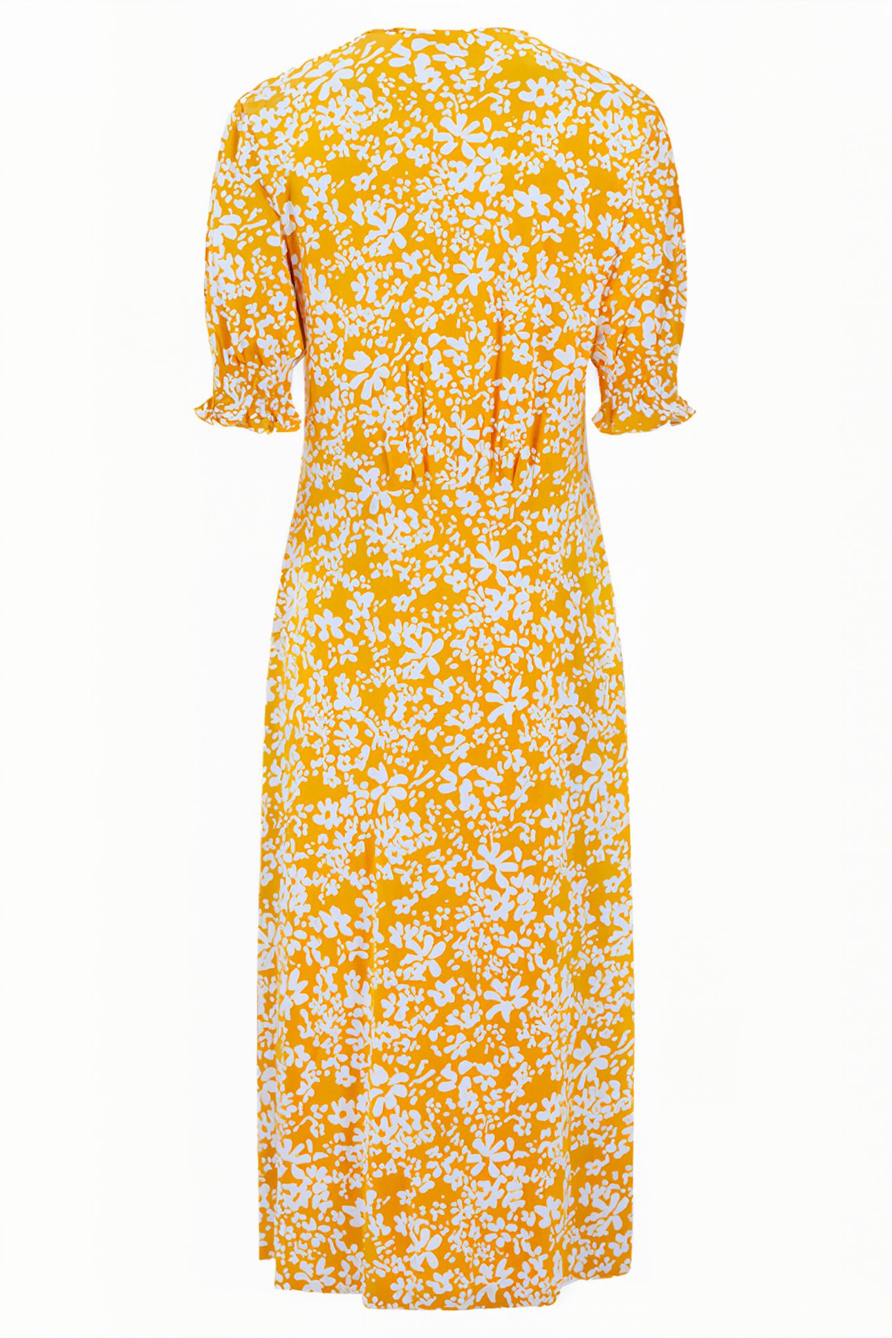 VEE BUTTON-THRU M SAFFRON / WHITE 8