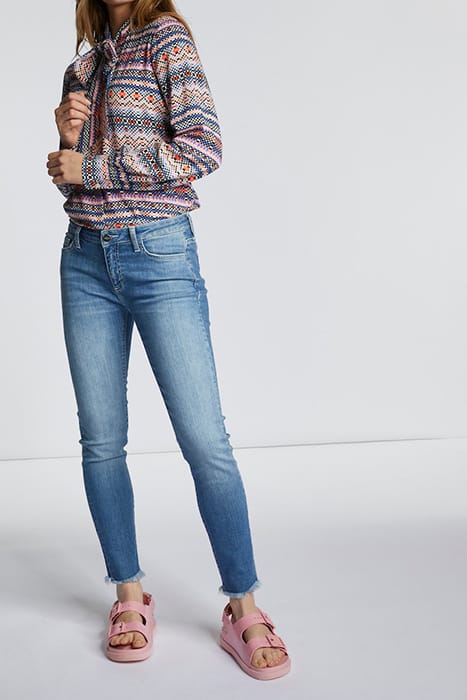 PRINTED BLOUSE WITH BOW ROSEWATER 2