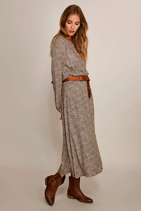 ROUND NECK DRESS SIDESLIT MULTI 4