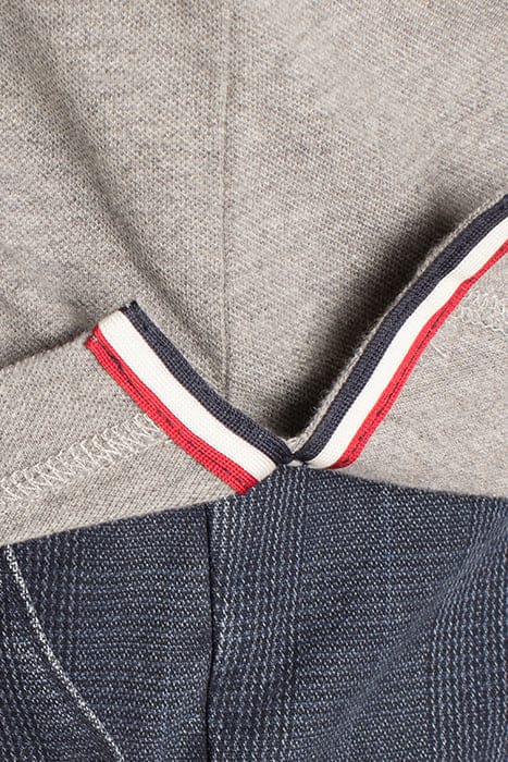 LUX DENIM CLR CF LS PIQ GREY 8