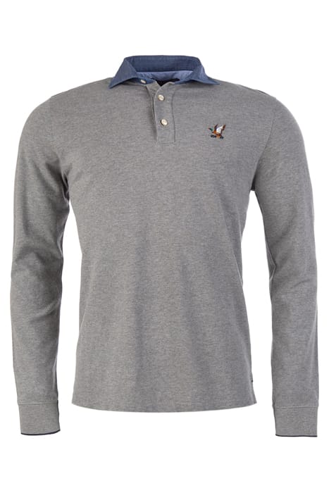 LUX DENIM CLR CF LS PIQ GREY 1