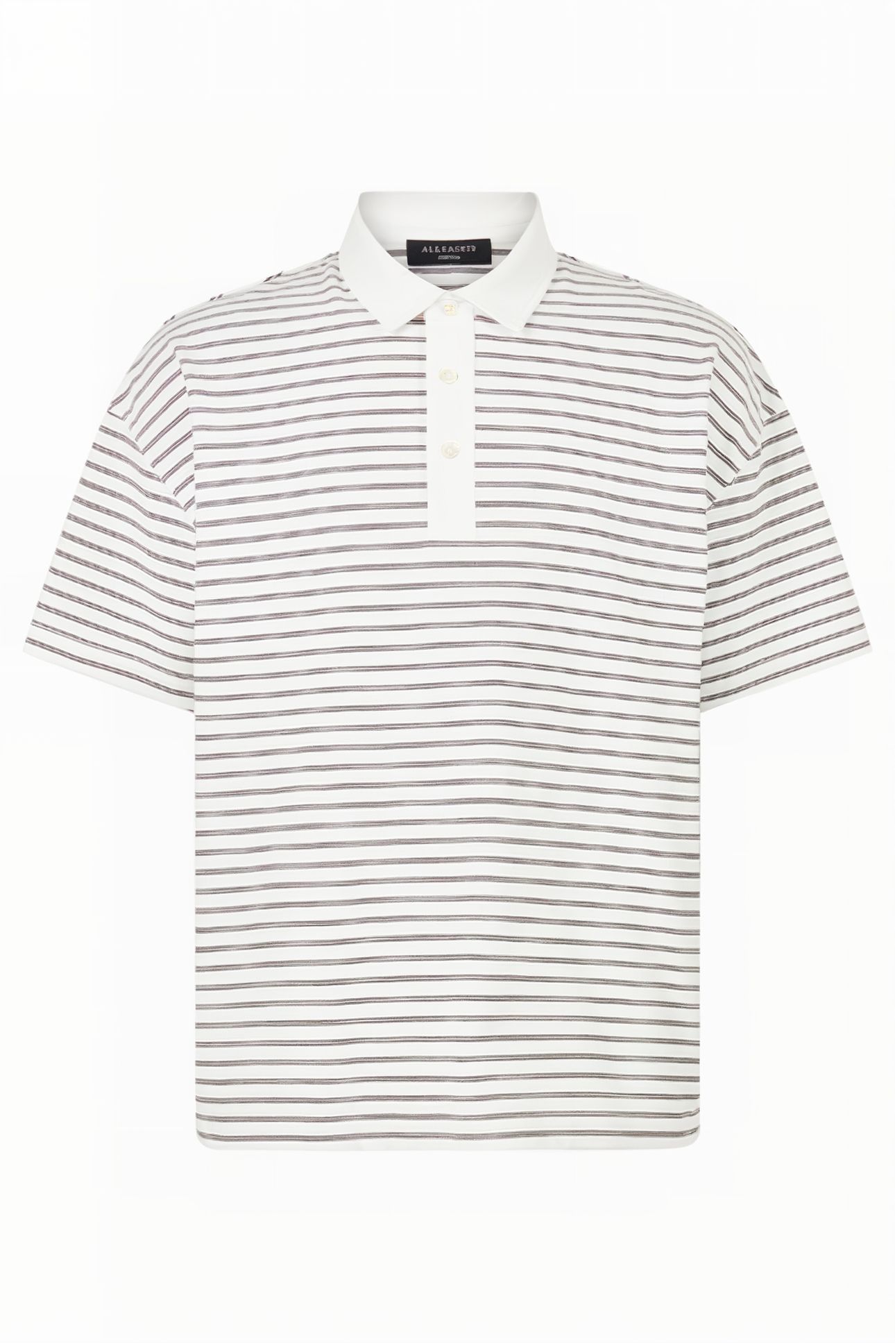 AVE SS POLO CHALK WHT/JET BLK 6