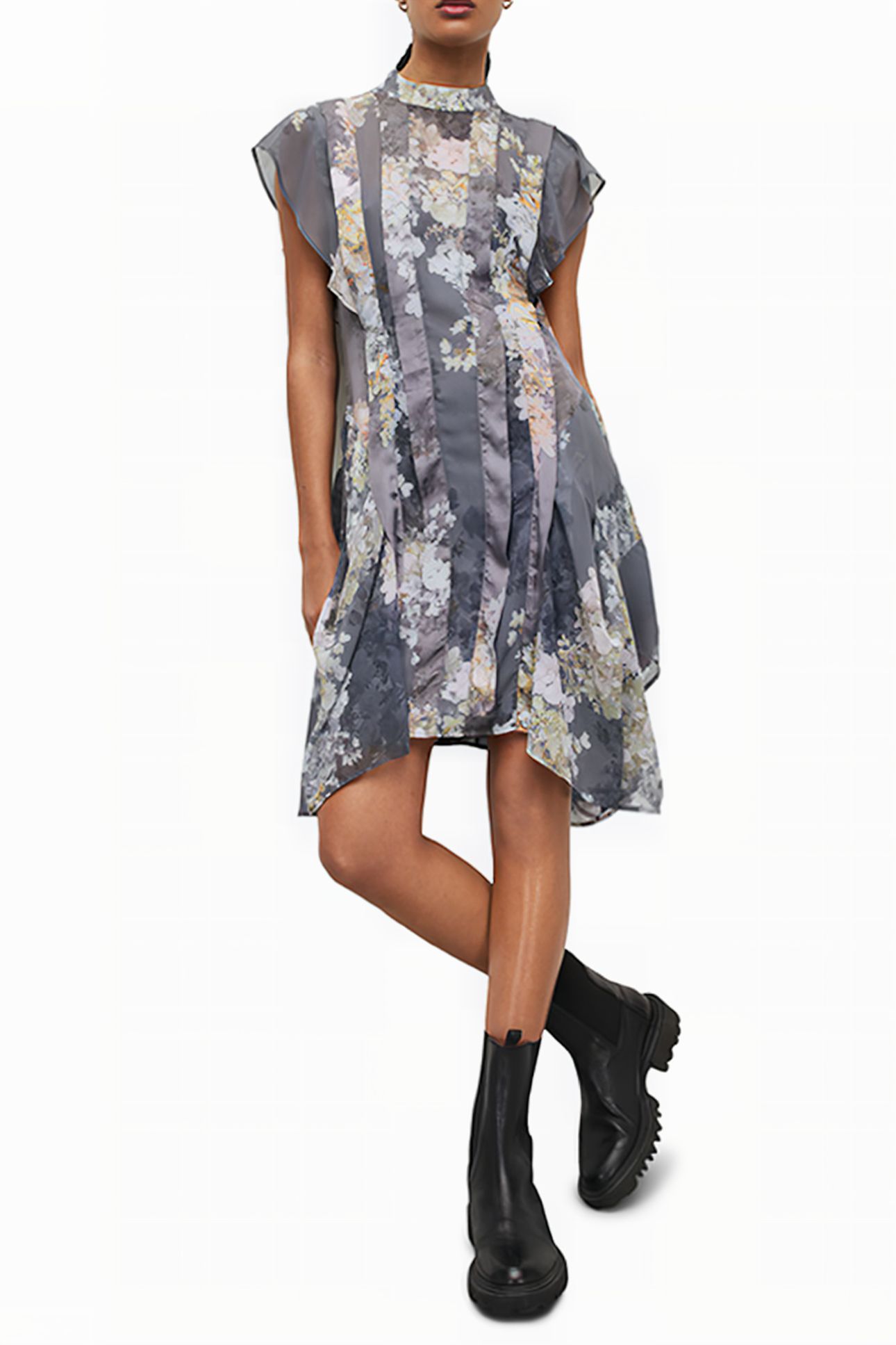FLEUR VENETIA DRESS CONCRETE GREY 4