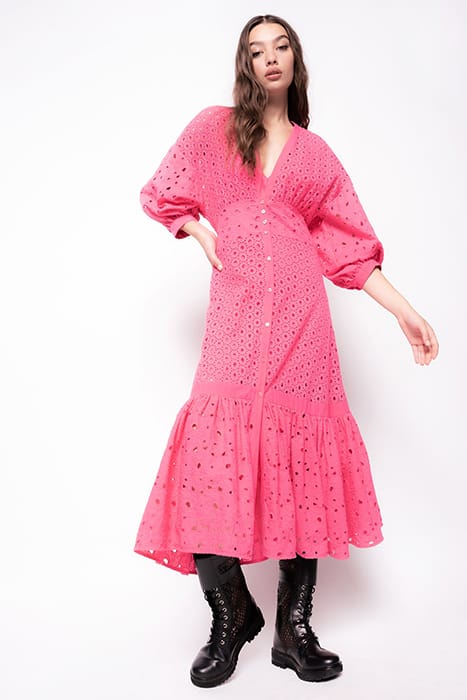 ACIREALE ABITO SANGALLO PATCH HOT PINK 1