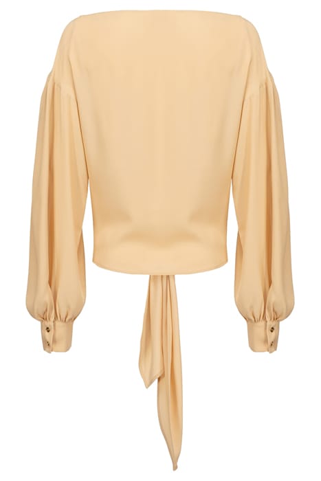 BOVOLONE BLUSA CREPE DE CHINE MATT ALMOND 7