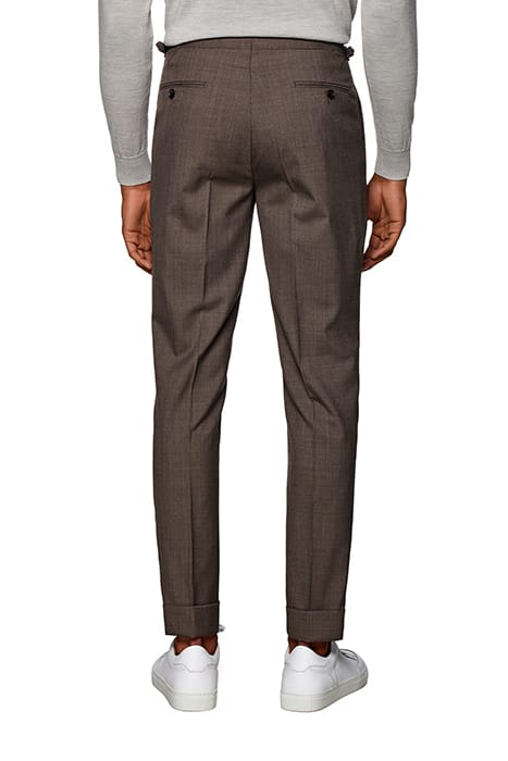TAUPE PLEATED VIGO TROUSERS 2