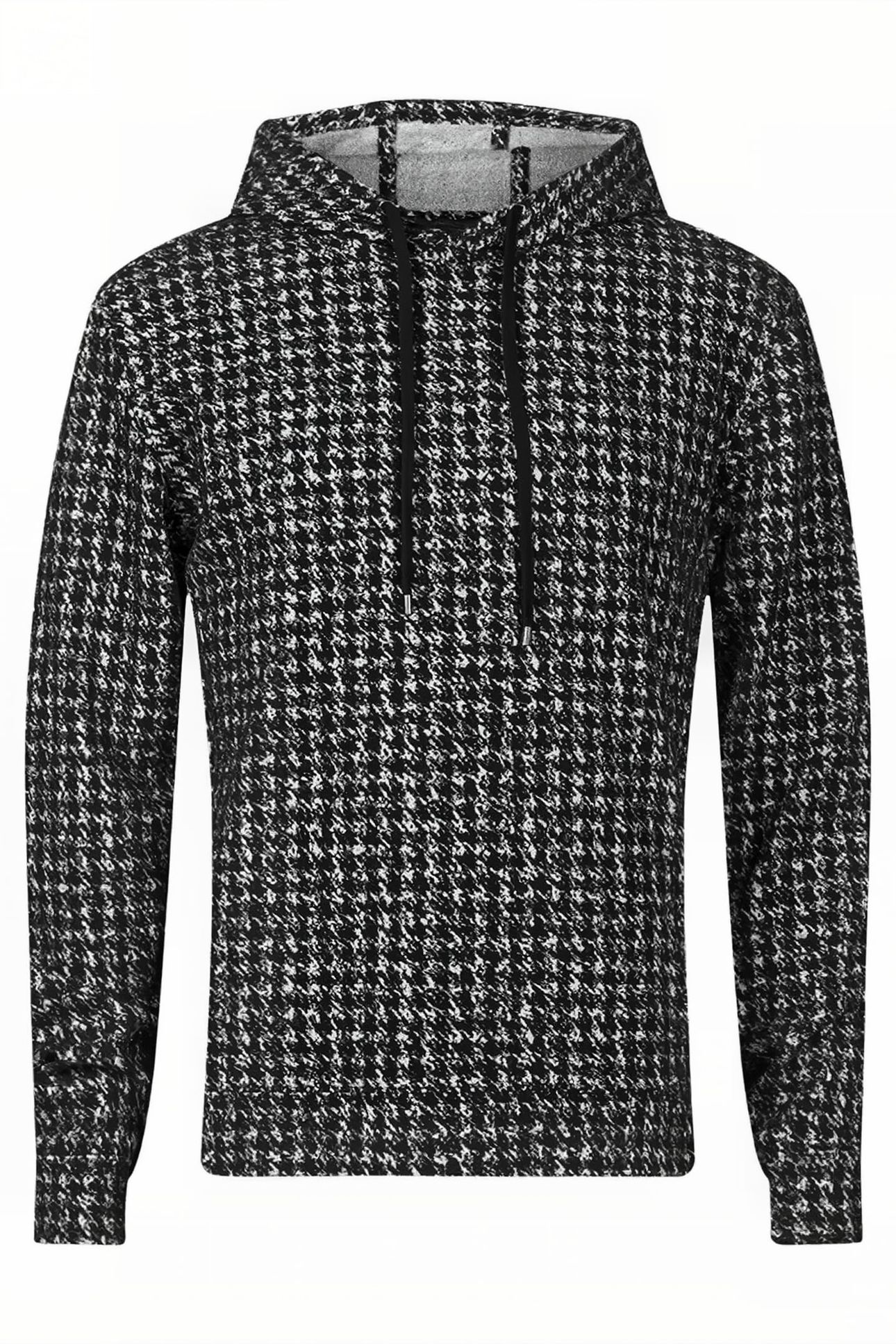 DELANCEY REGULAR FIT LS POP-UP HOODIE BLACK 4