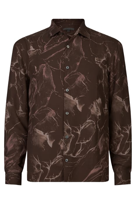 STRAIGHT BOTTOM HEM SHIRT WITH REGULAR COLLAR DARK PLUM 4