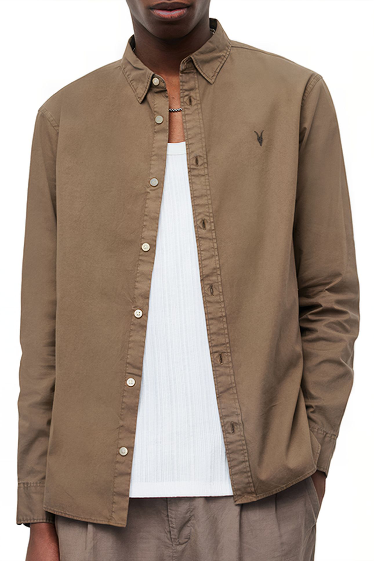 HAWTHORNE LS SHIRT WOOD BROWN 1