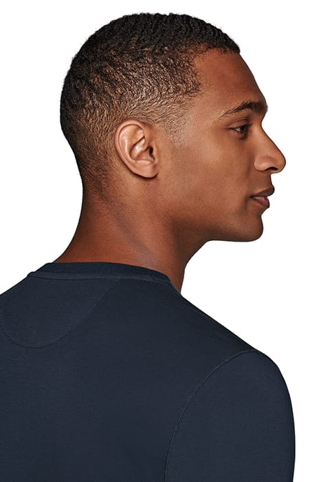 NAVY HENLEY T SHIRT 5