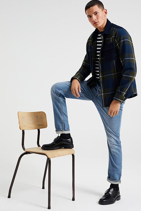 5-POCKET MID WAIST BLUE 5