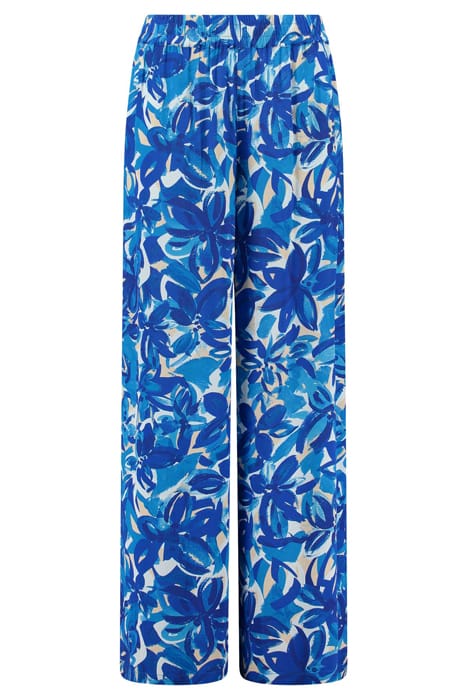 TOBAGO TROUSERS PAINTED FLOWER SPORTS BLUE SPORTS BLUE 1