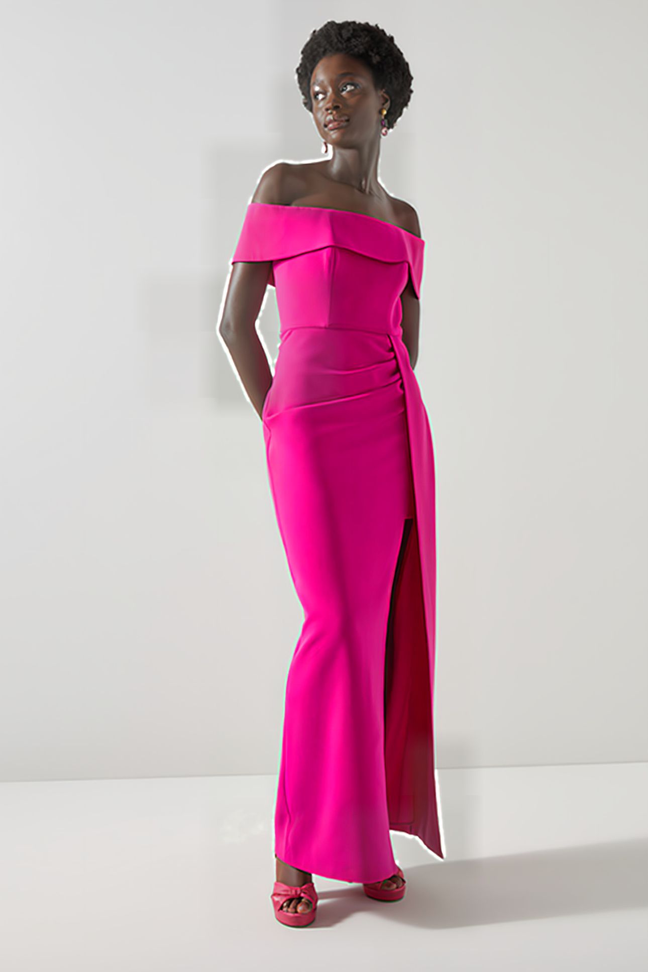 RAMPLING MAXI DRESS MAGENTA 3