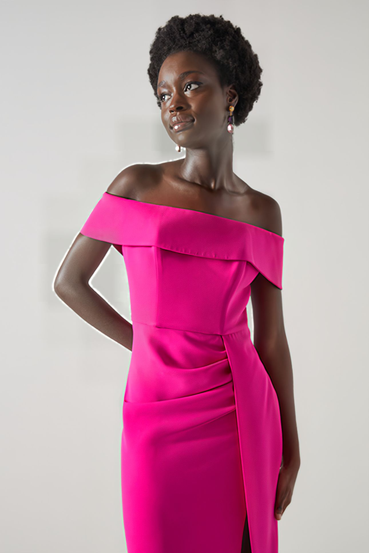 RAMPLING MAXI DRESS MAGENTA 4
