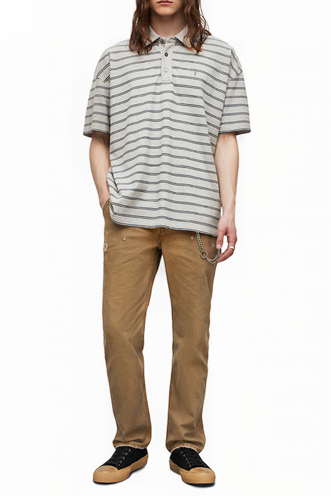HAYDEN SS POLO GREY MARL 3