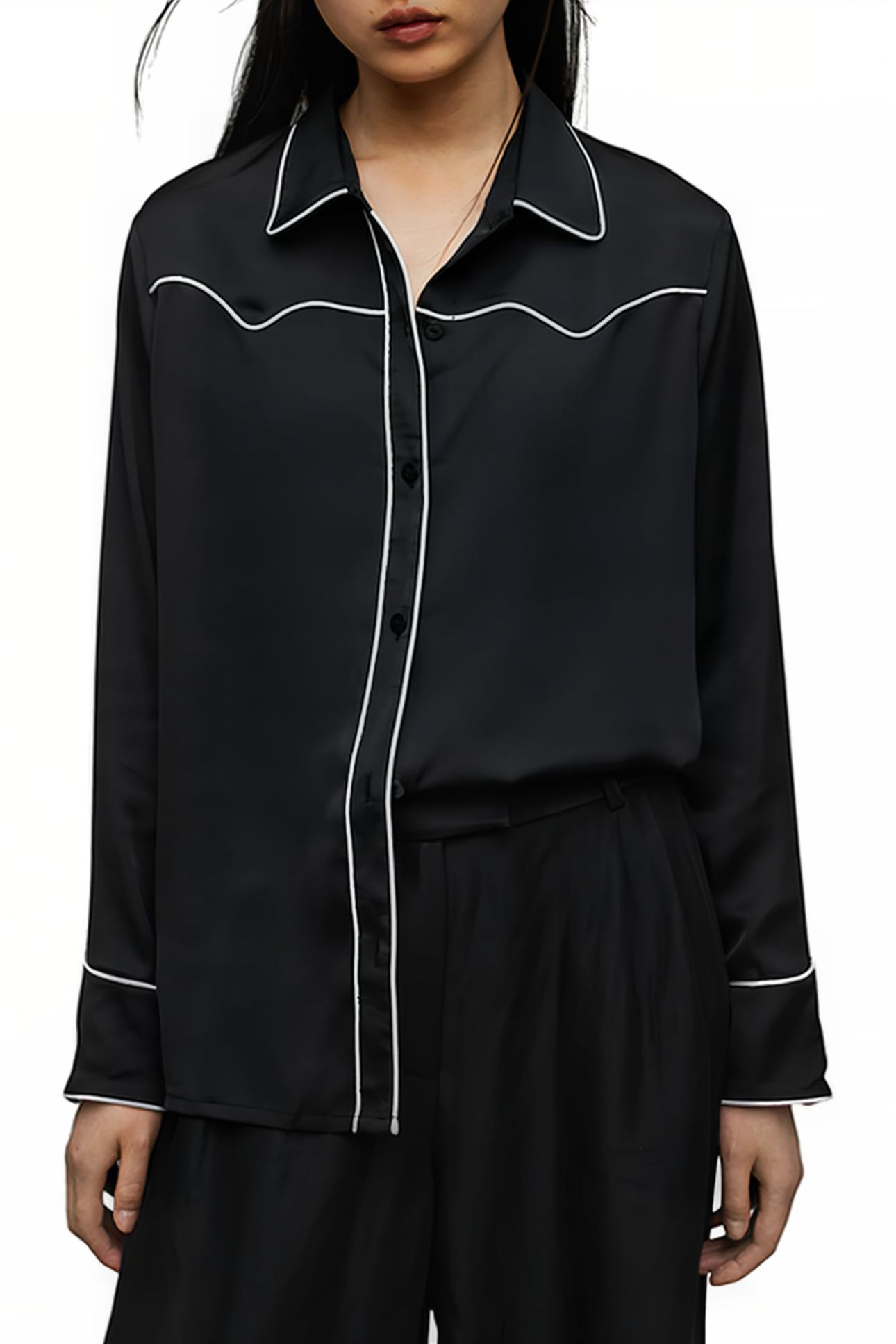 CECE SHIRT BLACK/WHITE 1