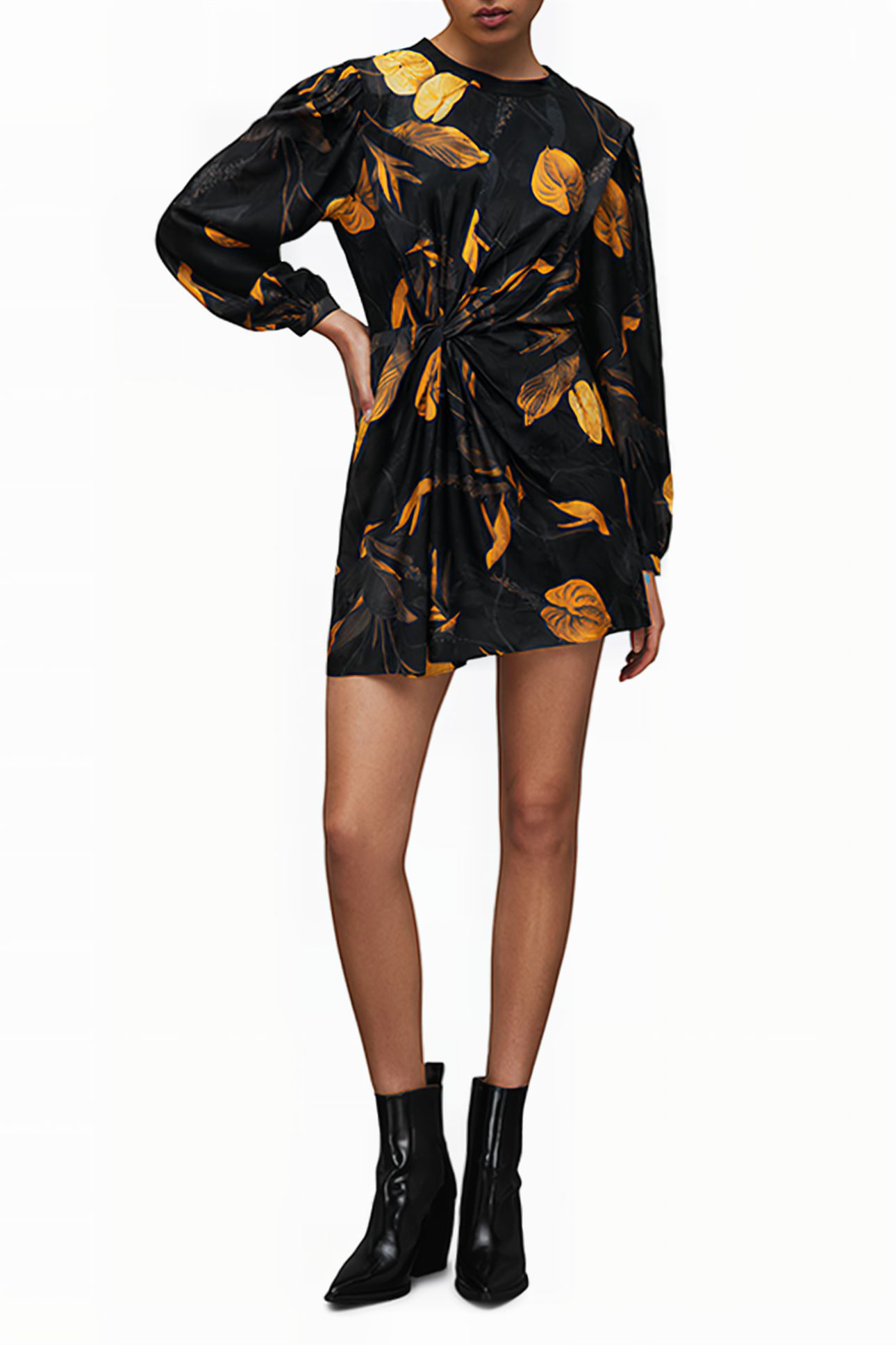 JEMIMA ARETHA DRESS BLACK GOLD 1