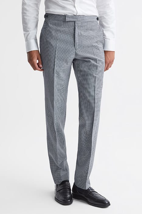 GRANGE SUIT PANTS — NAVY/WHITE 1