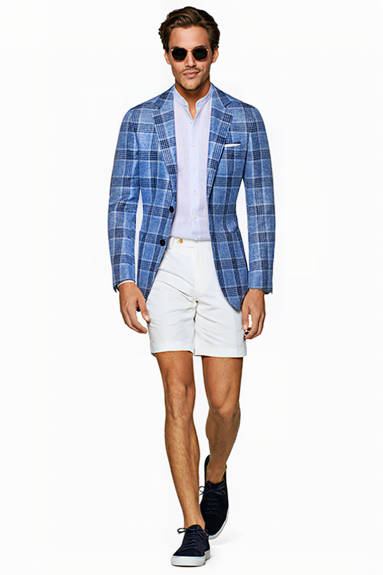 LIGHT BLUE CHECKED HAVANA BLAZER 3